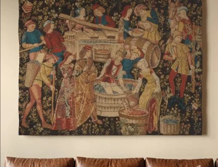 Mixing Rugs and Artistic Tapestry for Layered Home Design 5 tapestry wall decor